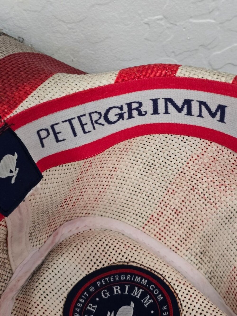 Peter Grimm Americana Straw Cowboy Hat With Star Studded Band - Picture 16 of 16